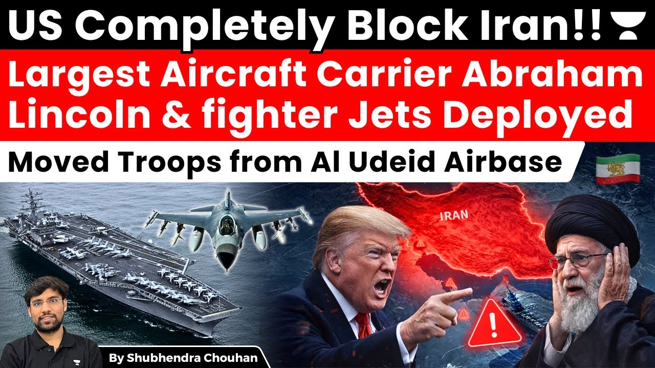 US Blocks Iran Completely! Abraham Lincoln Carrier & Jets Deployed | Middle East Crisis