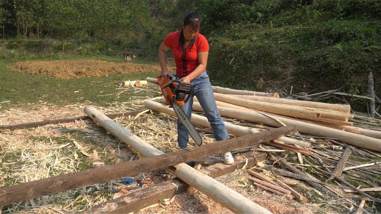 Full Video: Technique Build Wooden House Cabin - Amazing Woodworking Machines,