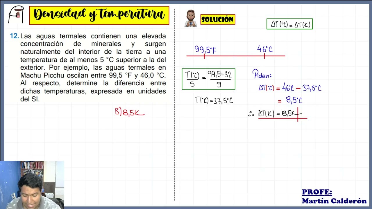 EJERCICIOS DE DENSIDAD Y TEMPERATURA