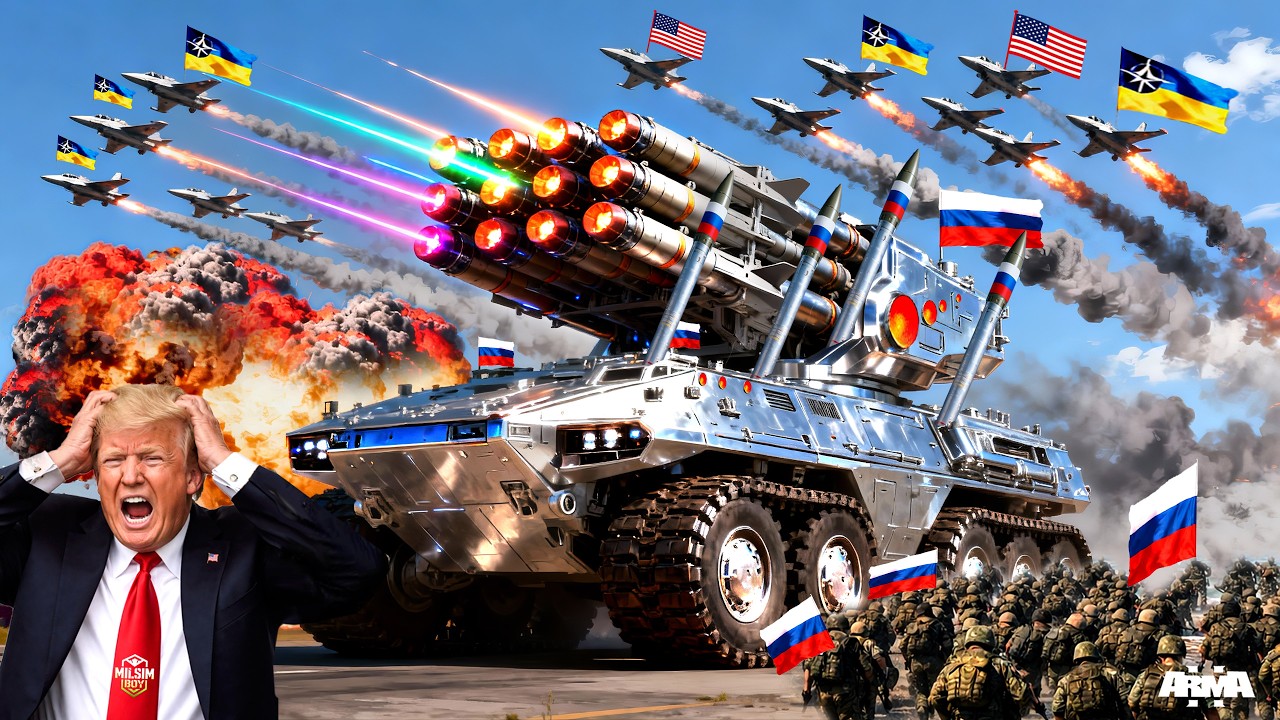 Колонна американских истребителей атаковала российские военные... Но посмотрите, что произошло! - AR