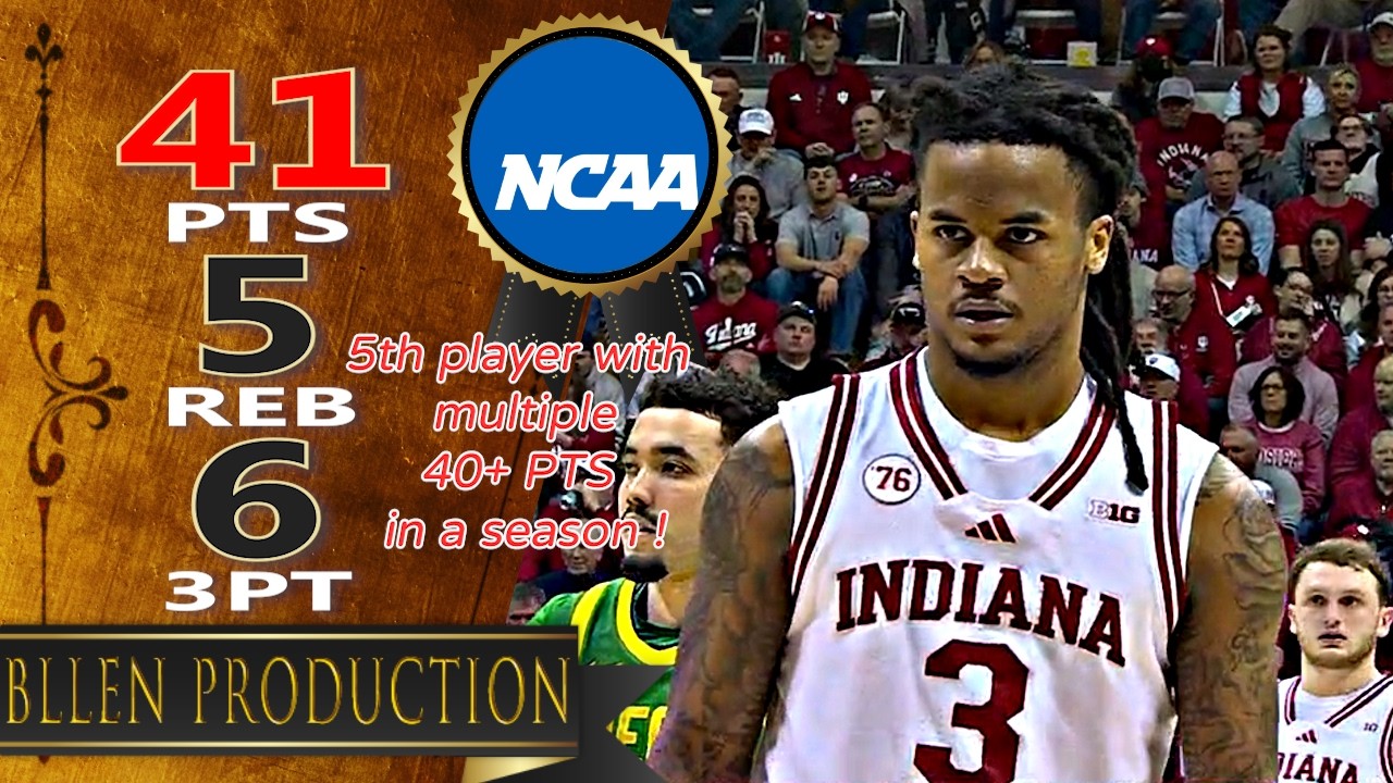 Lamar Wilkerson - 41 Pts, 5 Reb, 3 Ast, 6 3PT Highlights｜Oregon Ducks vs Indiana Hoosiers｜2026.02.09