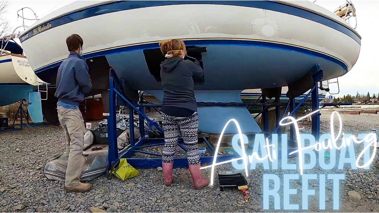 Anti Fouling our Tanzer 26 SAILBOAT (boat refit) - New Sailors S2EP5