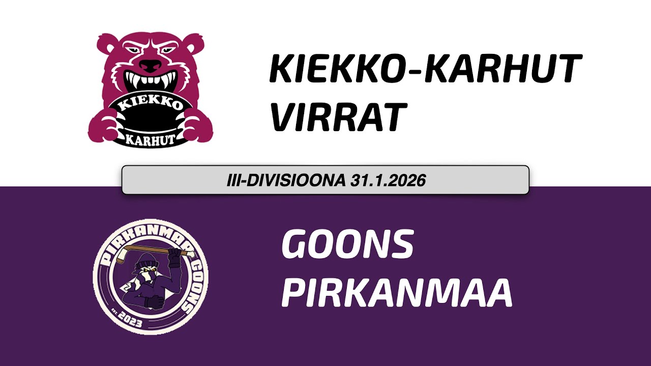 III-Div. 31.1.2026 Kiekko-Karhut vs. Goons