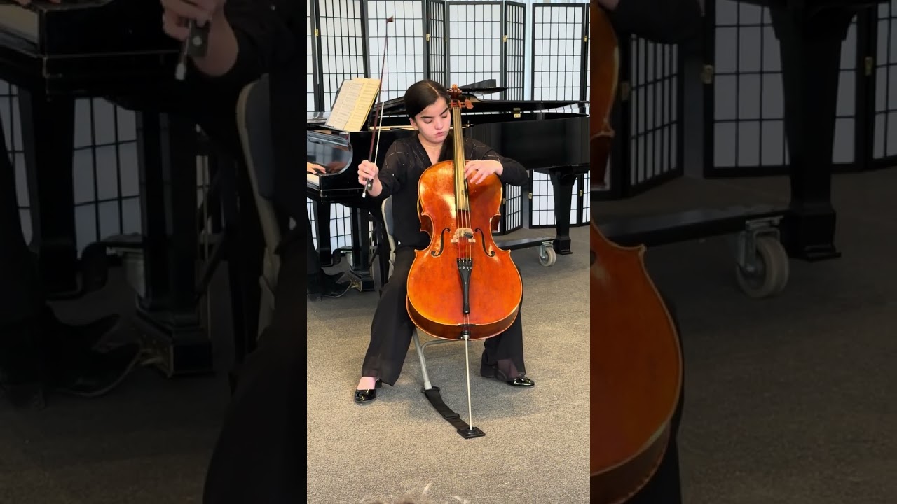 Grace Paulissian - Music Institute of Chicago performance - Saint-Saens Cello Concerto No. 1, Mvt.3