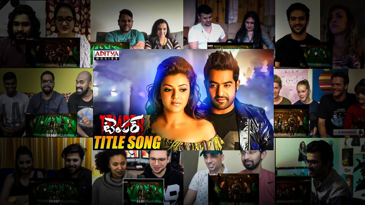Jr.NTR's Temper Movie Title Video Song Ultimate Mashup Reactions | Young  NTR | #DheerajReaction |
