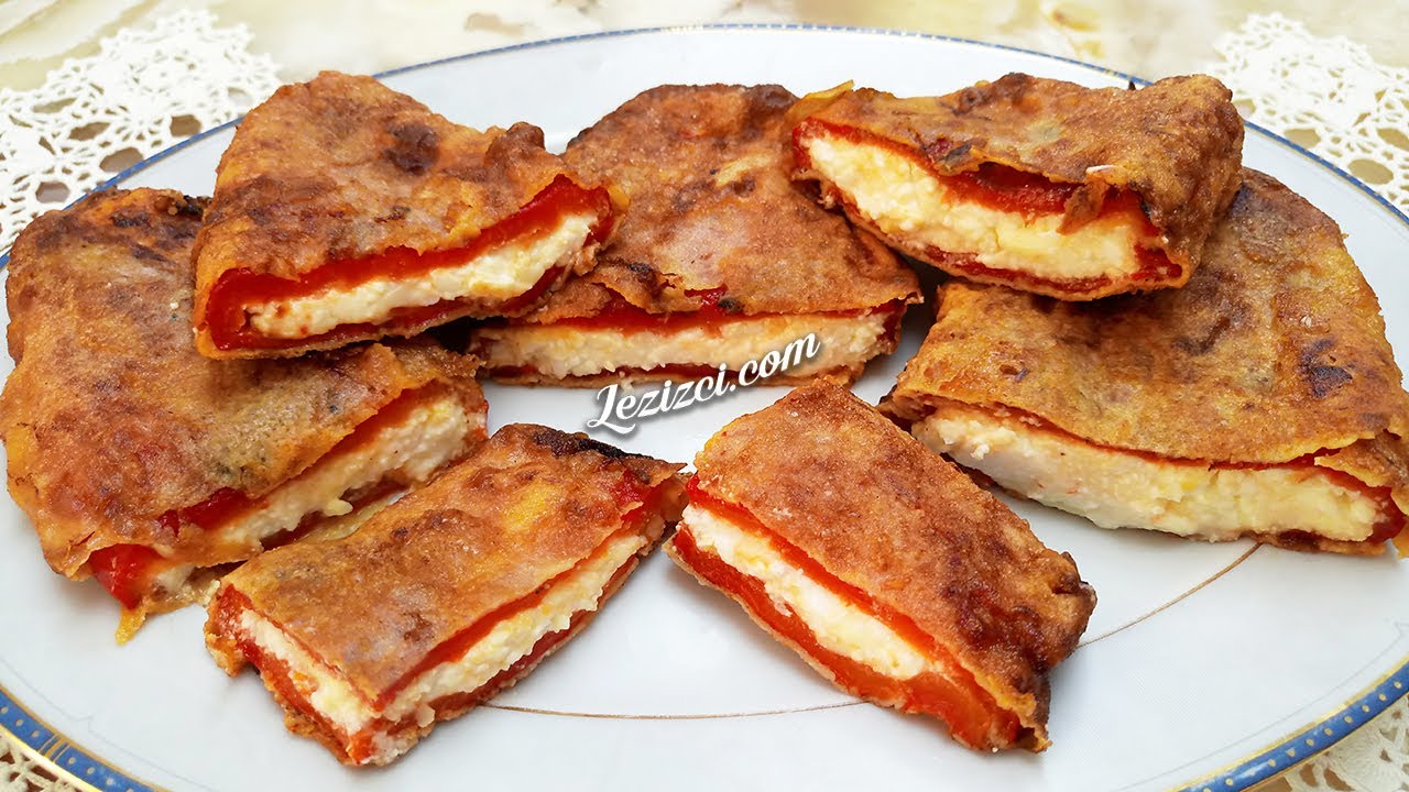 Peynir Dolgulu Közlenmiş Kırmızı Biber Kızartması Nasıl Yapılır?