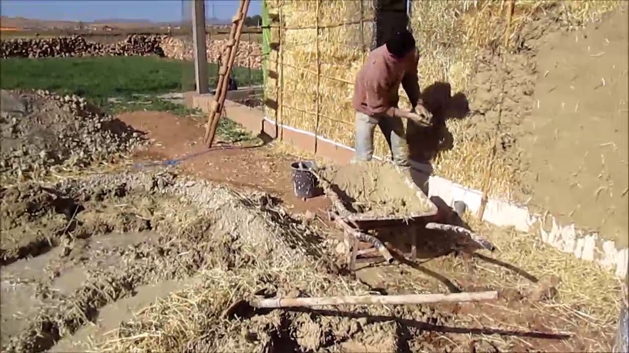 stucco on straw bale wall