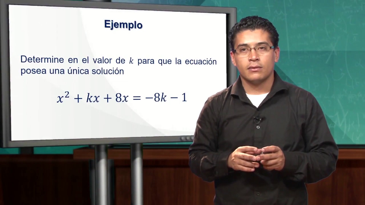 Ejercicios aplicando propiedades de las ecuaciones cuadráticas