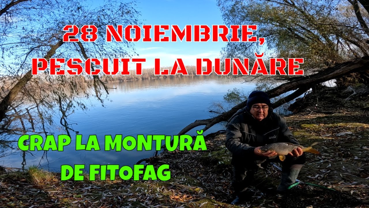 PESCUIT LA DUNĂRE, 28 NOIEMBRIE, SURPRIZĂ CRAPUL ÎNCĂ SE HRĂNEȘTE.  PREZENTARE MONTURI FITOFAG