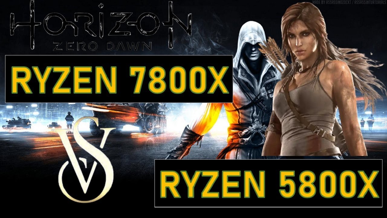 Benchmark R7 7800x vs 5800x - Zen 4 vs Zen 3 Gaming Comparison | Ryzen new CPU