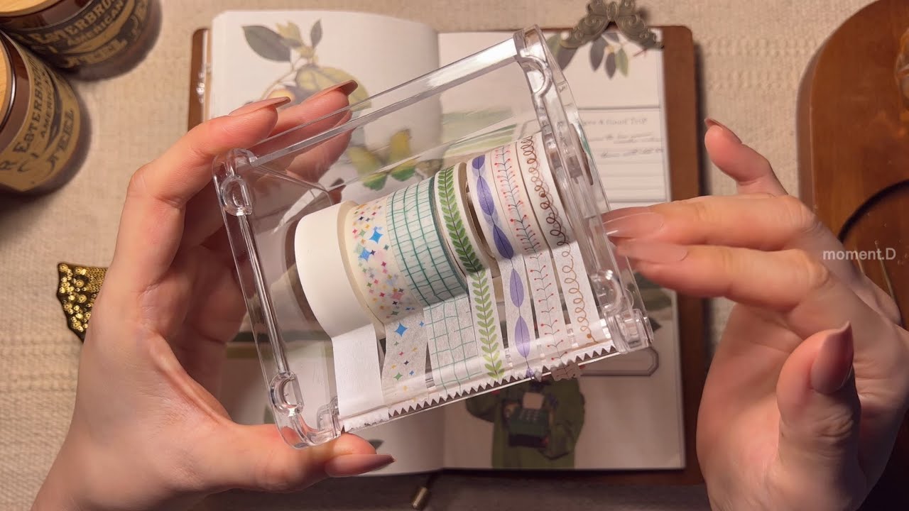 💚green theme💚 로 다이어리 꾸미기 #scrapbooking 다꾸 ASMR