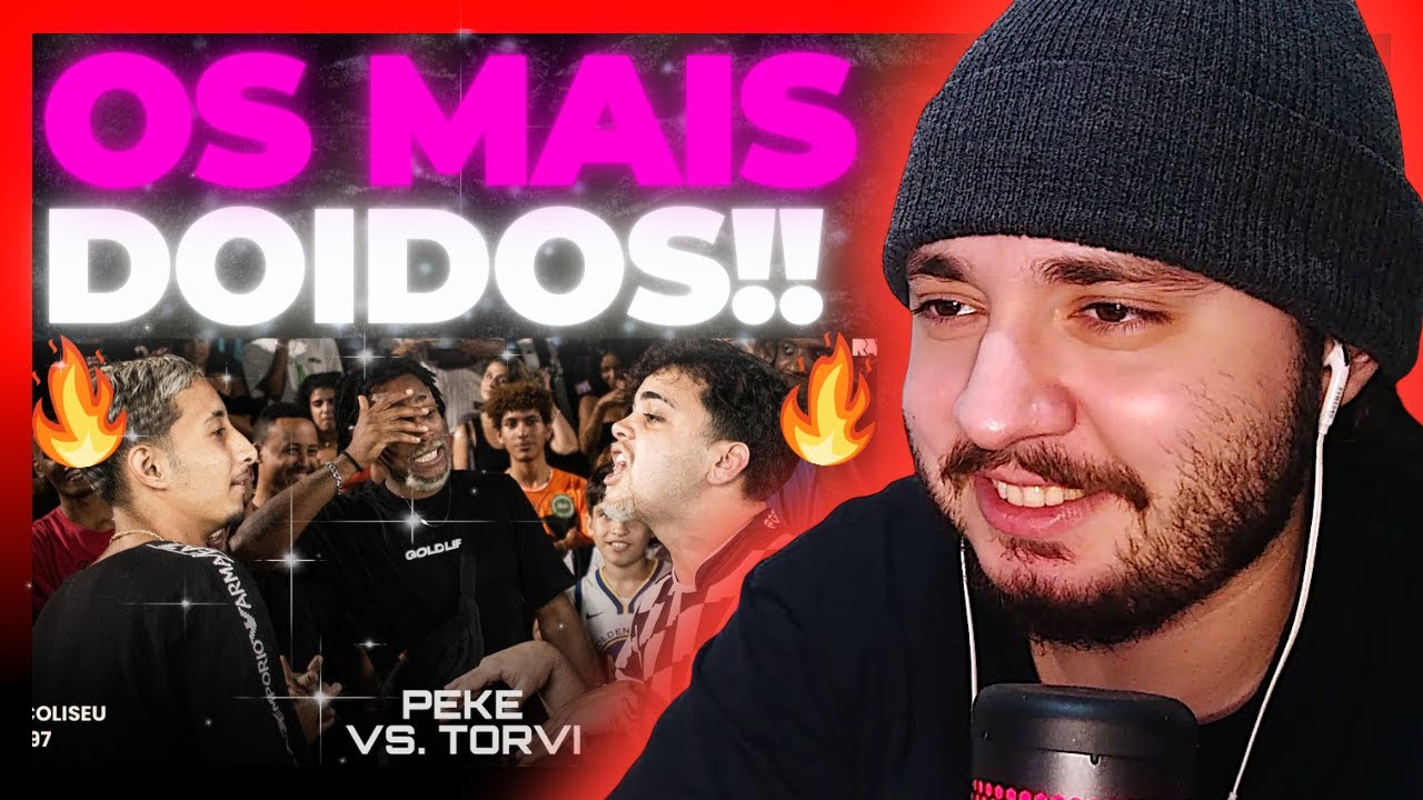 (VUDU É PRA JACU🤣🤣) PEKE X TORVI - SEGUNDA FASE - BATALHA DO COLISEU - EDIÇÃO 197 | REACT BAUEB