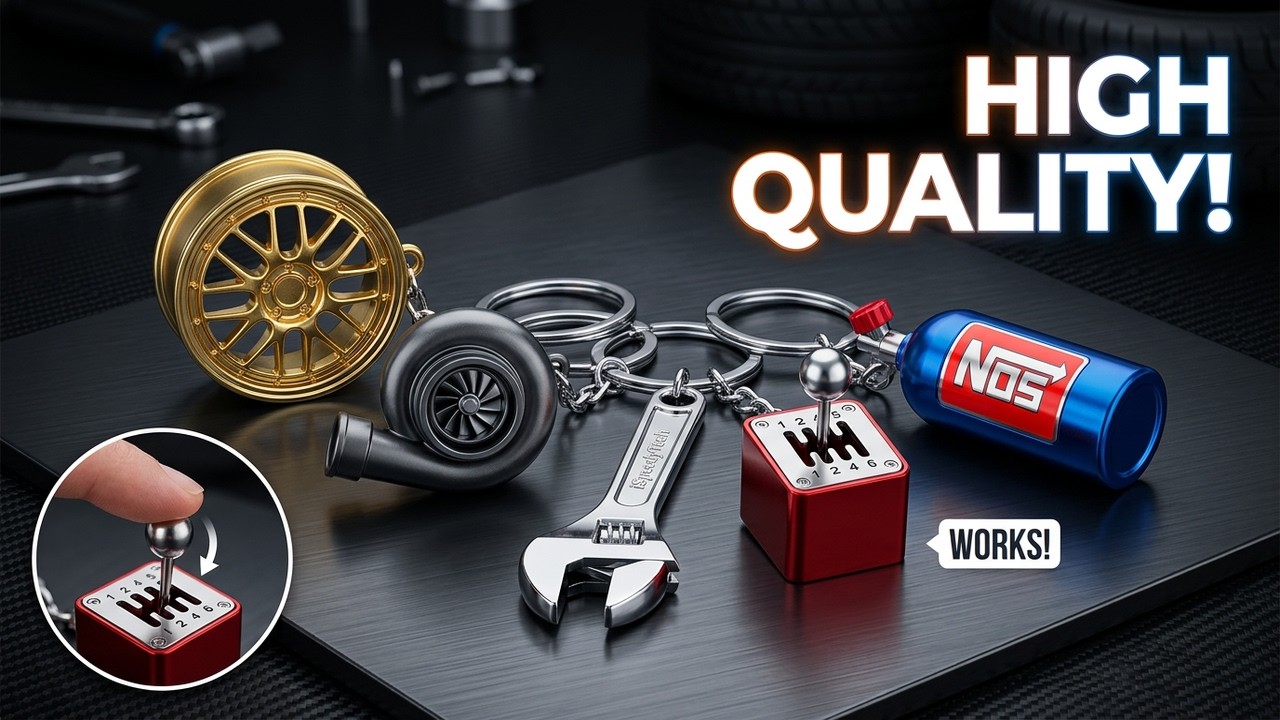 Cool Car Themed Accessories Keychains by iSpeedyTech Review