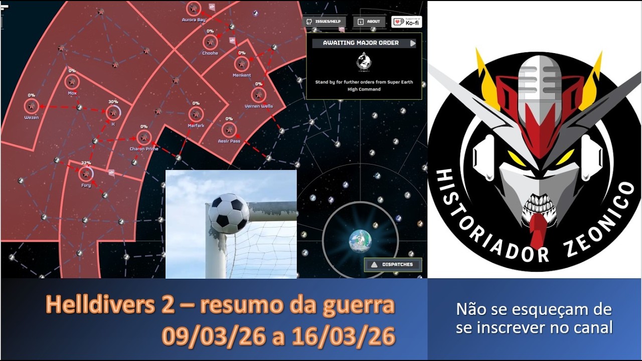 Helldivers 2 - resumo da guerra 09/03/26 a 16/03 26
