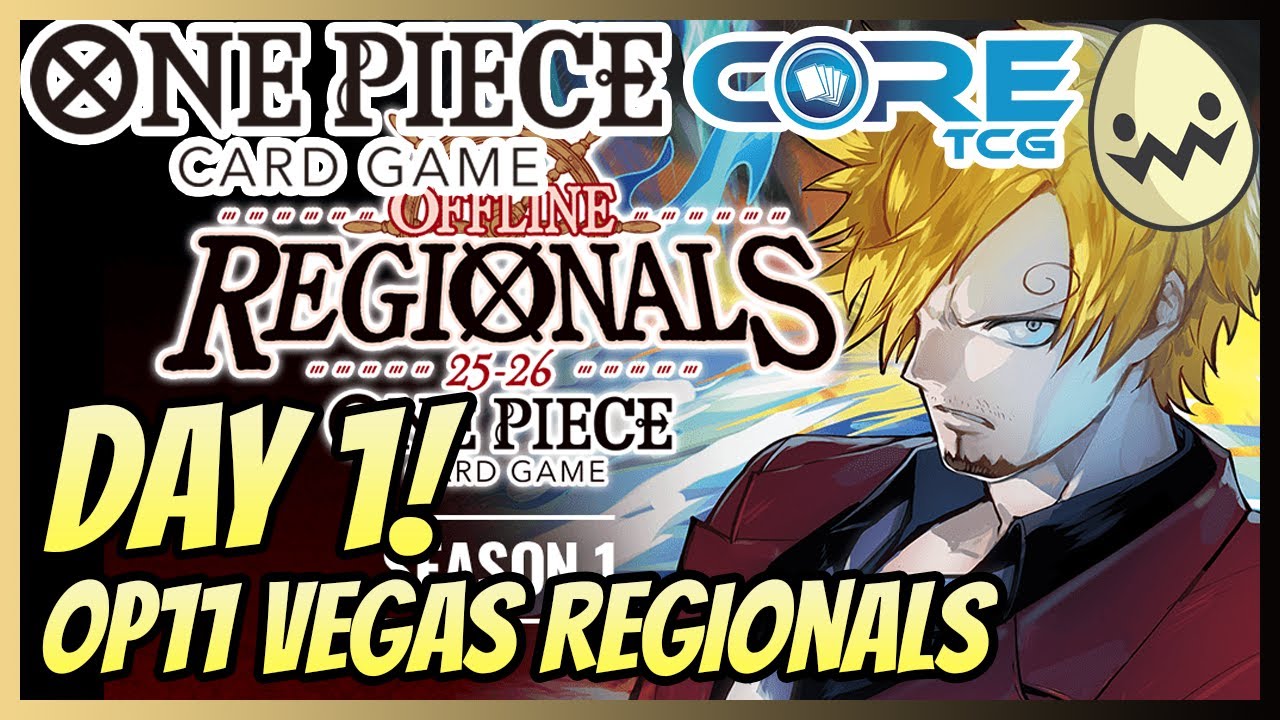 One Piece Card Game: Day 1! @CoreTCG-YT Las Vegas OP11 Regionals Tournament Livestream.