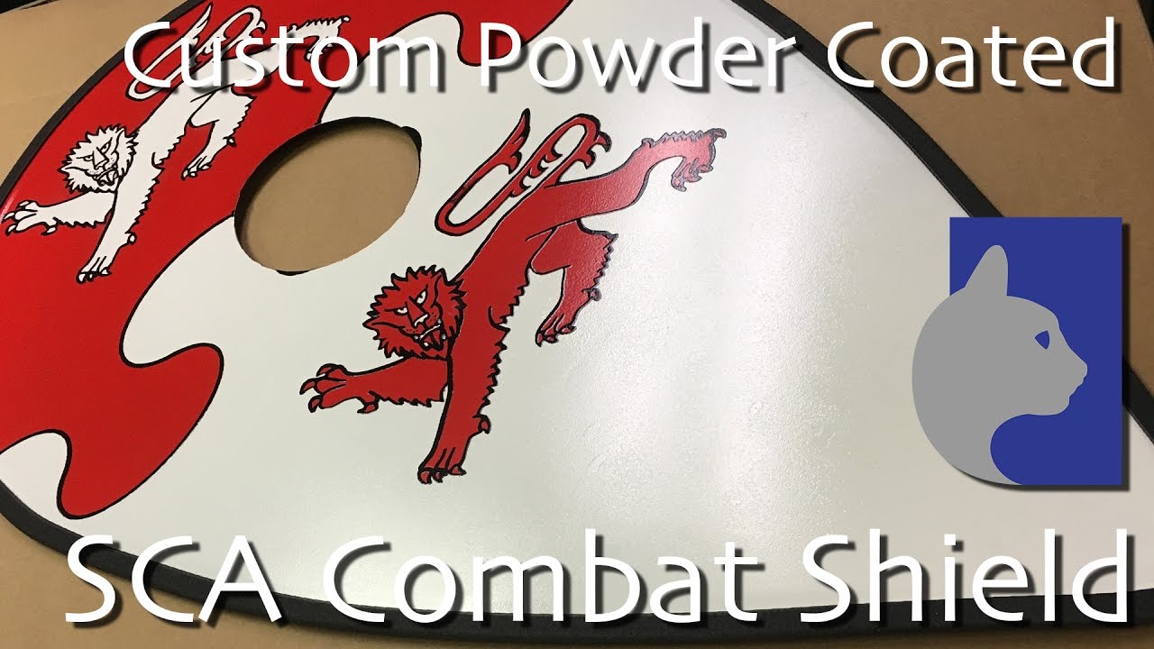 Custom Powder Coated Aluminum SCA Combat Shield for Elric Godwine