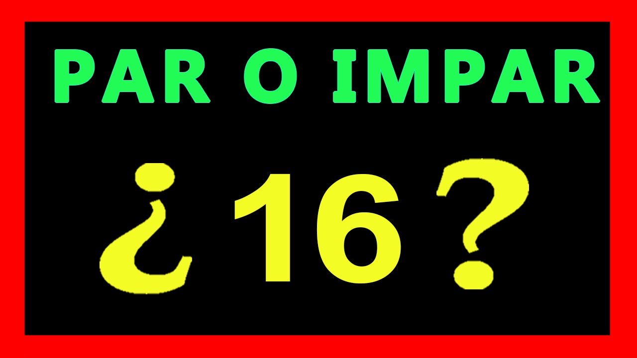 ✅👉 Numeros pares e impares ✅ Como saber si un numero es par o impar