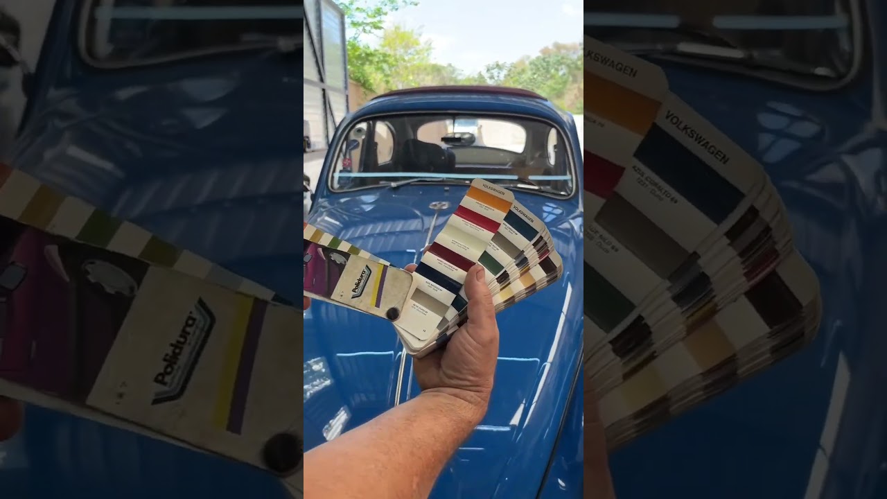 Tonalidades de azul do Fusca! #tonella #fusca #carrosantigos