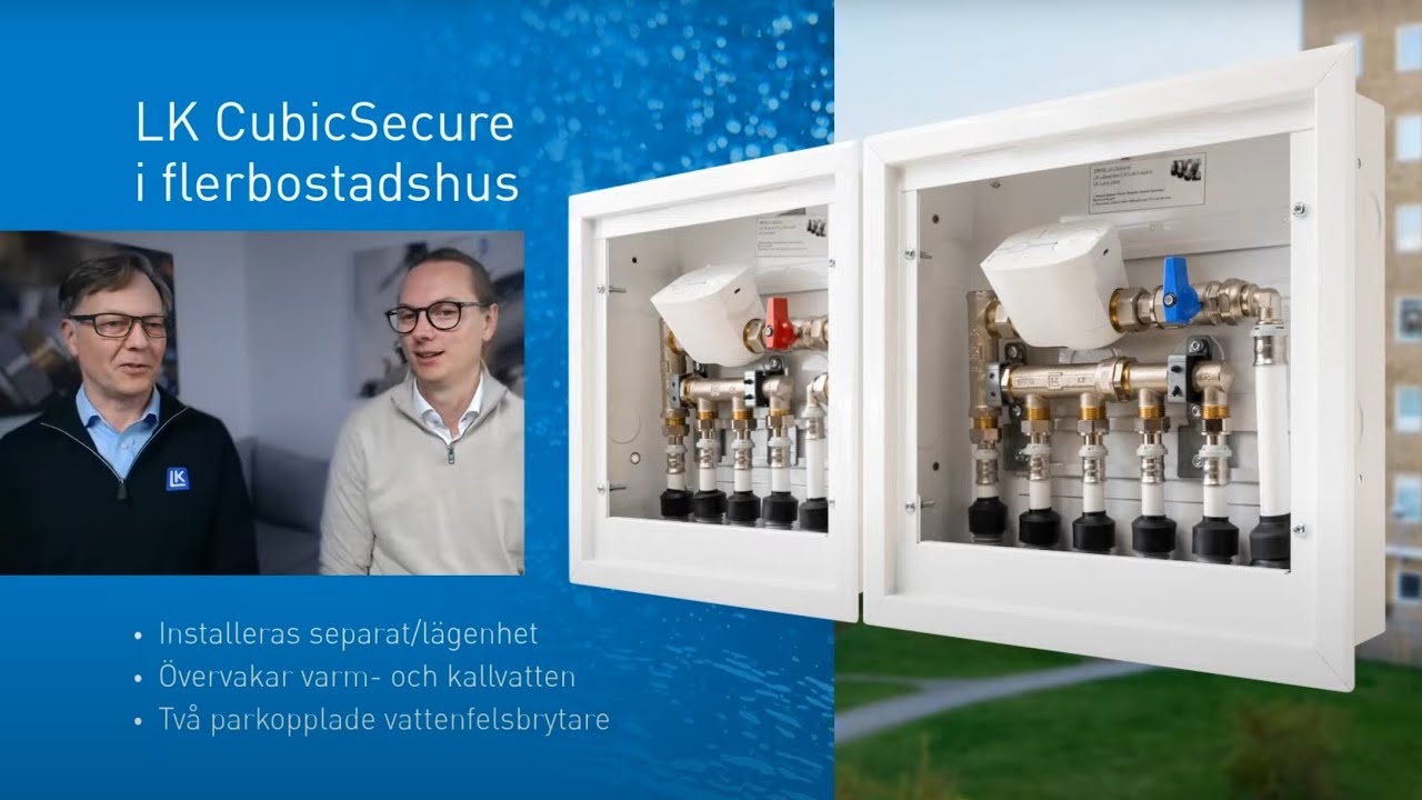 Vattenfelsbrytare CubicSecure för flerbostadshus - webbinarium 2024-09-24