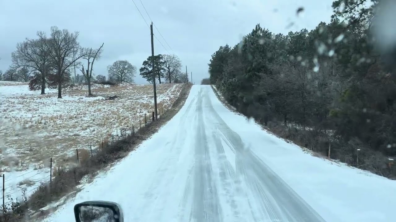I WAS SPINNING OUT/CAN’T GET UP THE HILL/LOCKED IN HAD TO REVERSE 1/2 A MILE! ICE STORM
