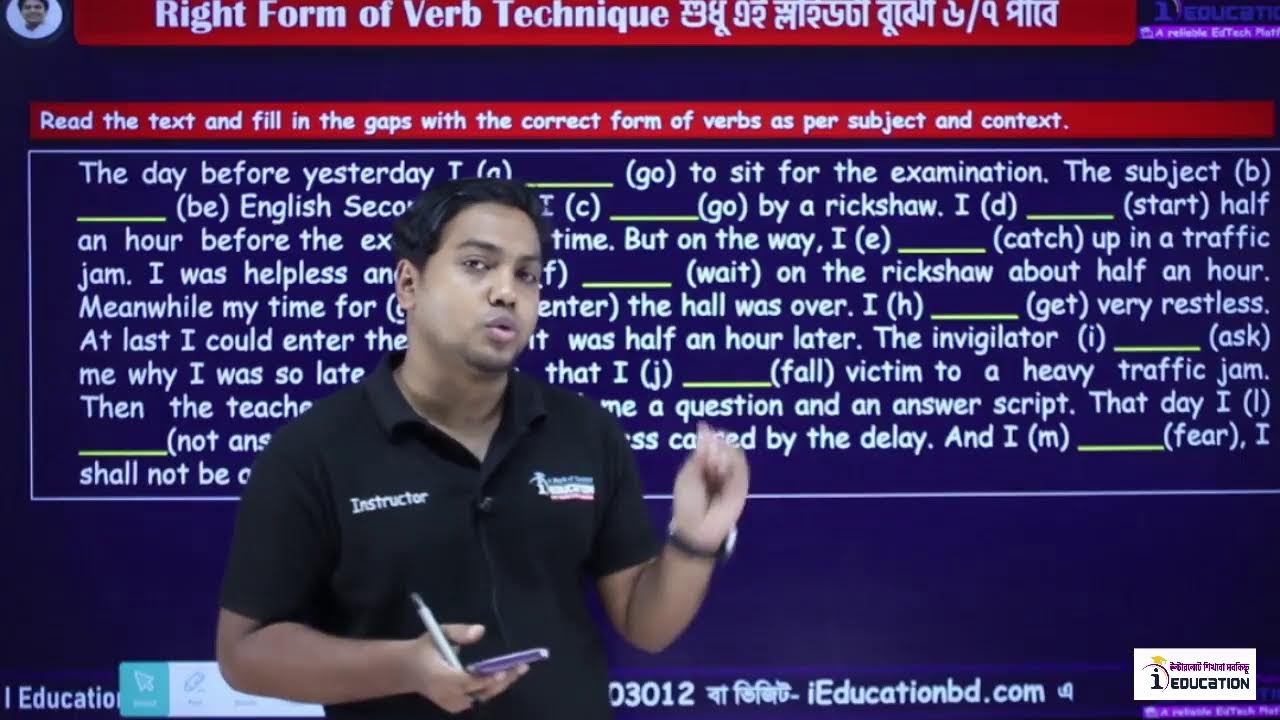 ১ ক্লাসে Right Form of Verb ও Synonym & Antonym এর প্রস্তুতি
