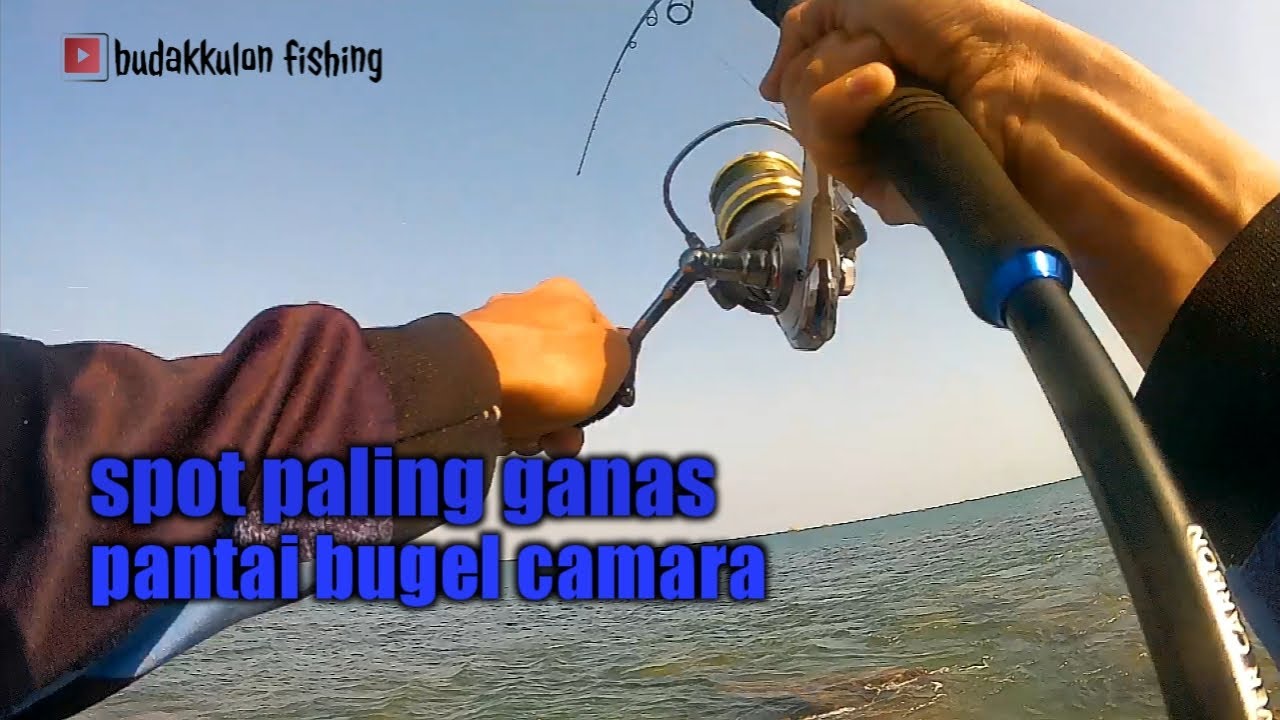 popping pinggiran spot pantai bugel camara | tes joran daido oceanic