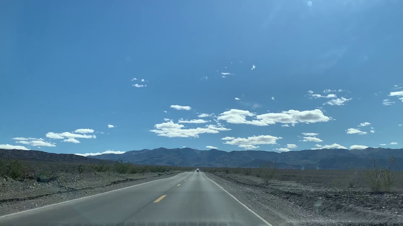 Driving on CA-190 West in Death Valley National Park #3 (April 12th, 2019)