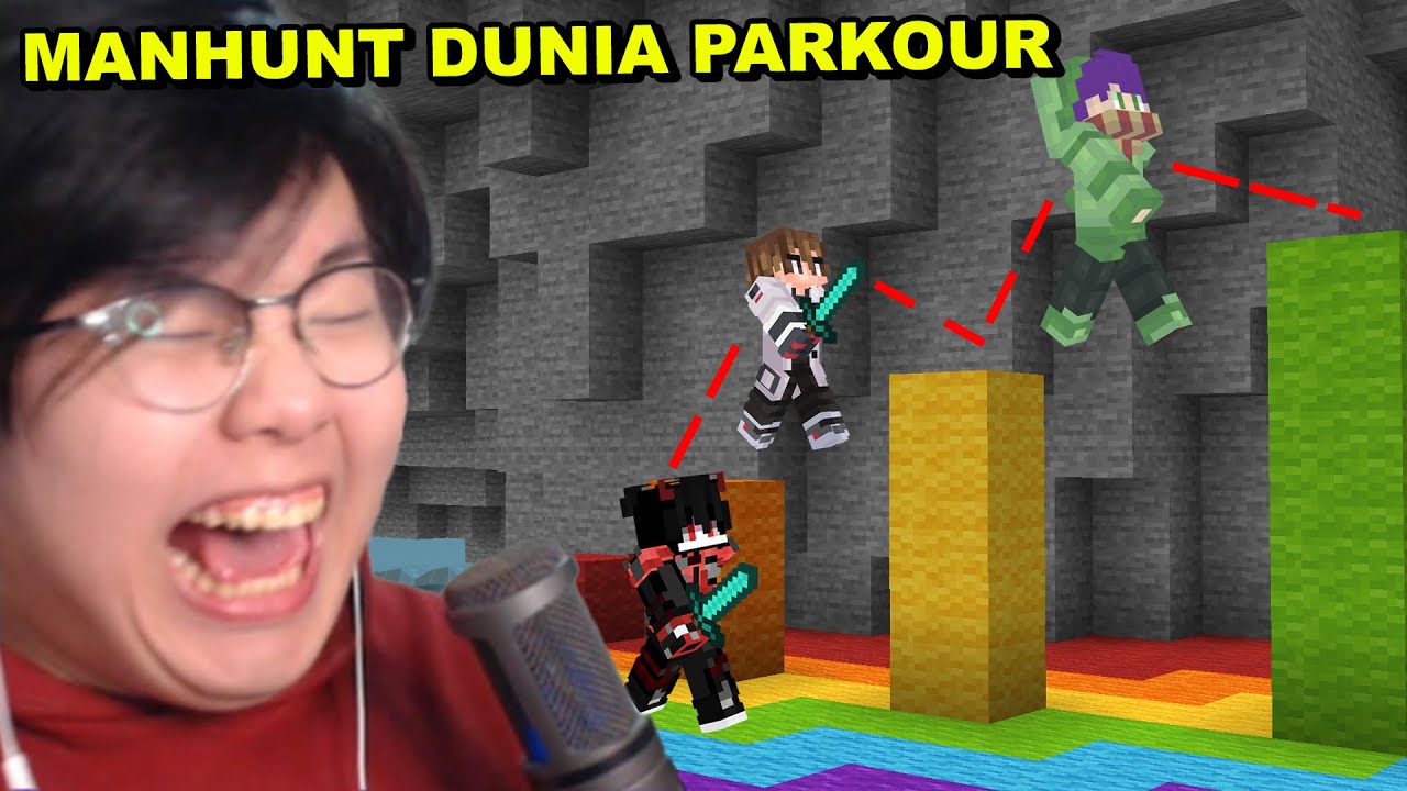 Minecraft Manhunt, Tapi Kita Ada di Dunia Parkour ...