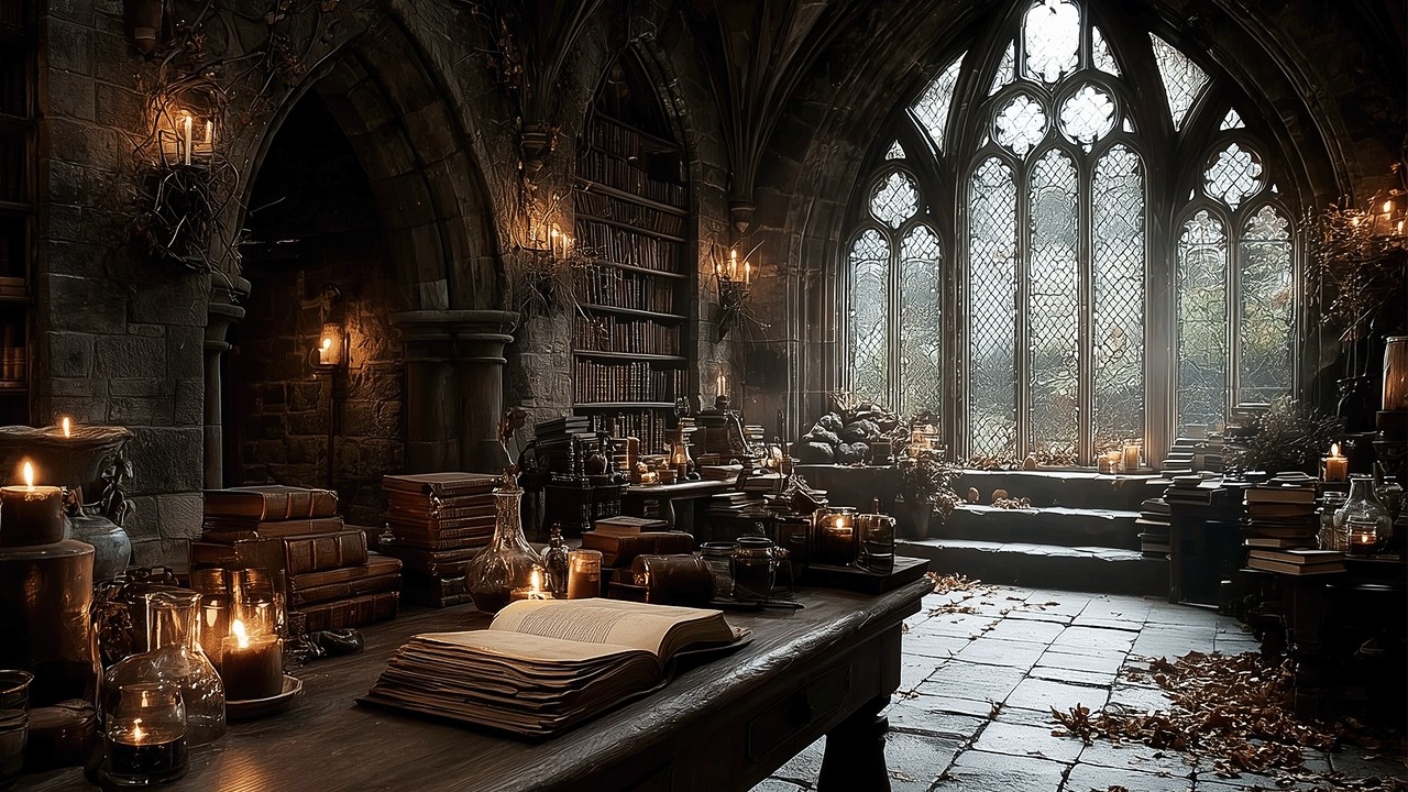 Relaxing Medieval Fantasy Music | Cozy Wizard’s Library ✨