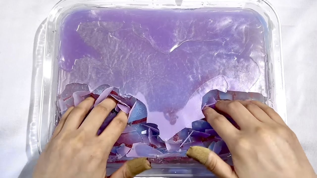 Candle Wax on Slime Compilation - Satisfying Crunchy Slime ASMR