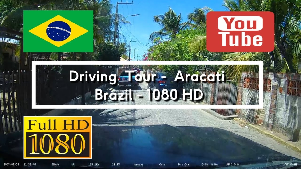 🇧🇷 Driving Tour Aracati - Brazil - 1080HD