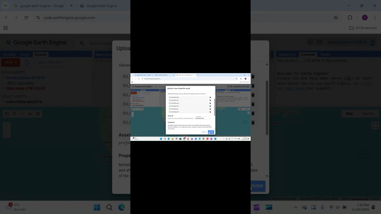Add Any Shape file to Google Earth Engine in 60 Seconds 🚀#shorts #viral