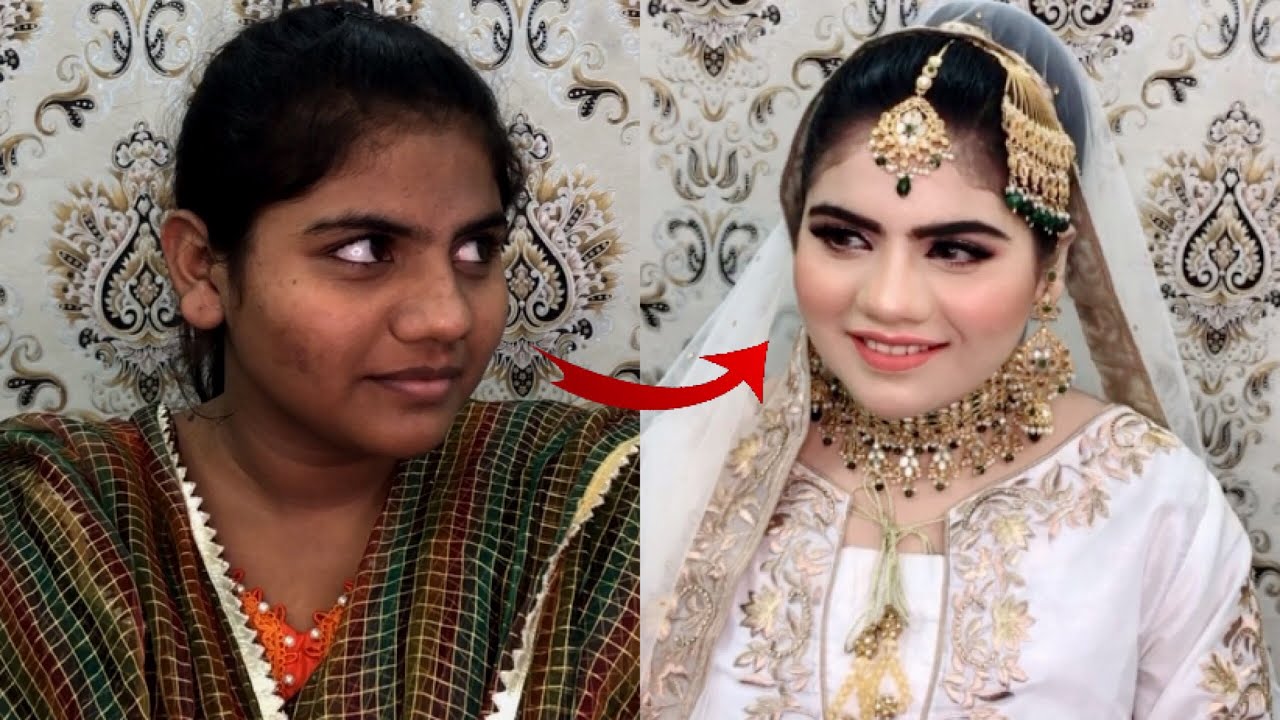 Incredible makeup transformation 🔥 just for bridal makeup class by Blush with Amna