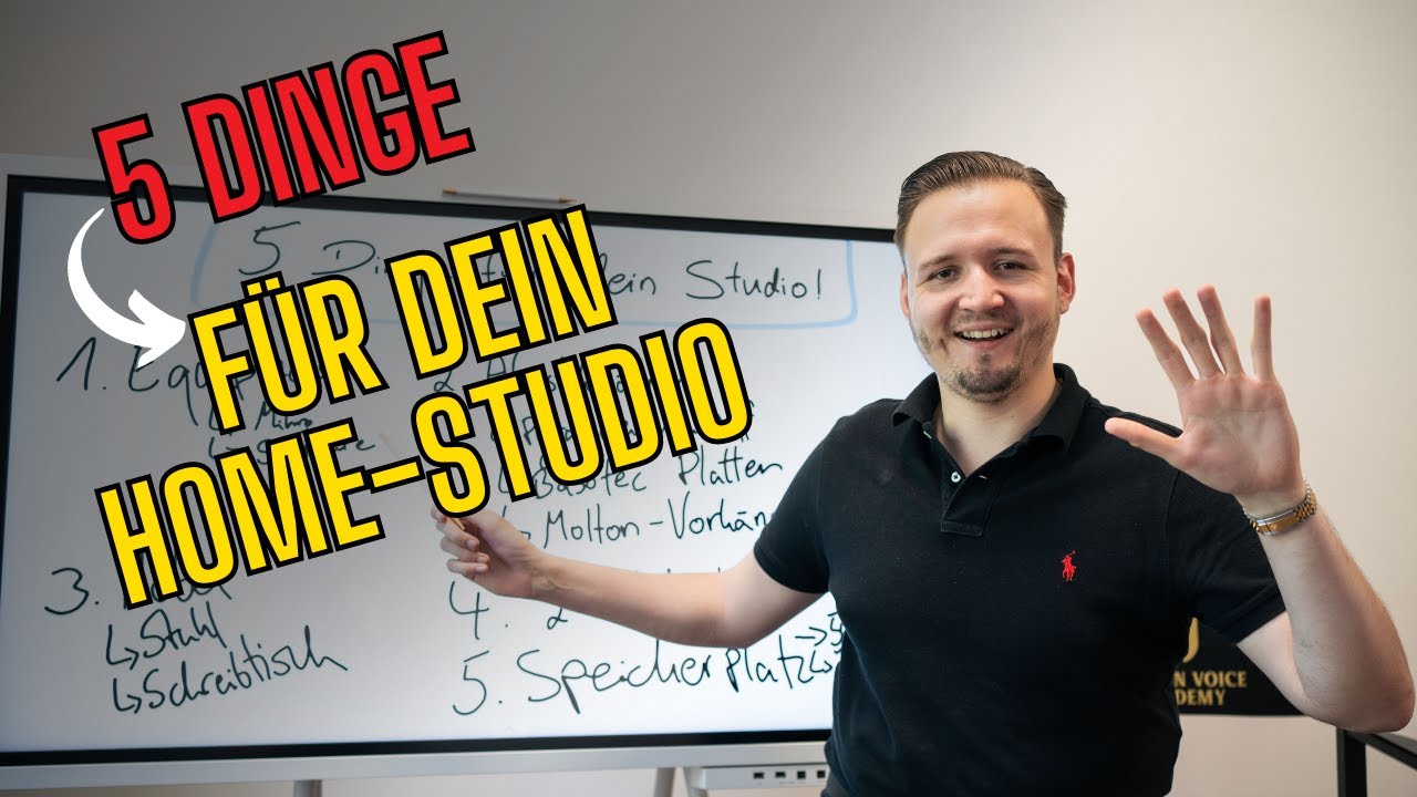Home-Studio als Sprecher - diese 5 Dinge dürfen nicht fehlen