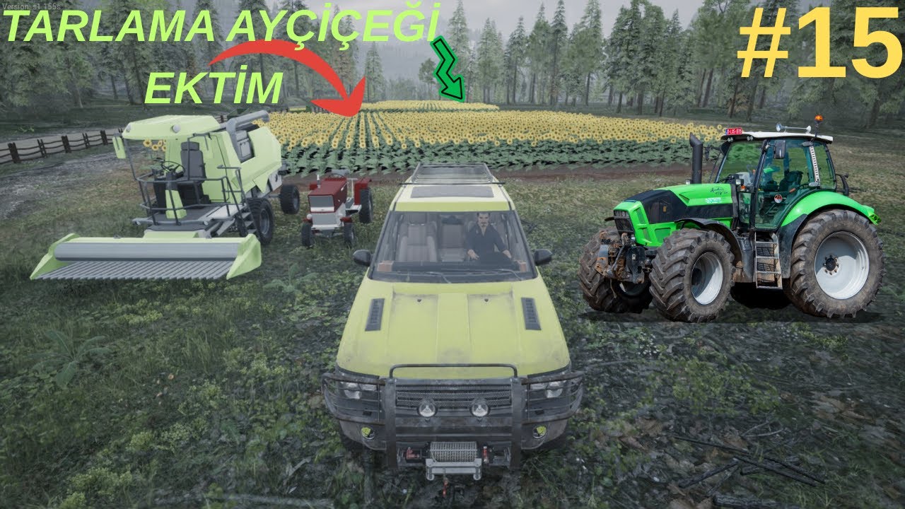 ÇİFTLİKTEKİ TARLA NASIL EKİLİR  //// RANCH SİMULATOR 15 BÖLÜM