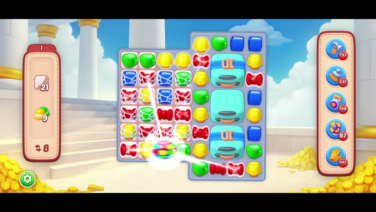 Homescapes - Tournament of Champions  or Olympus Attempt 18 (2  hours of gameplay, 23 Levels)