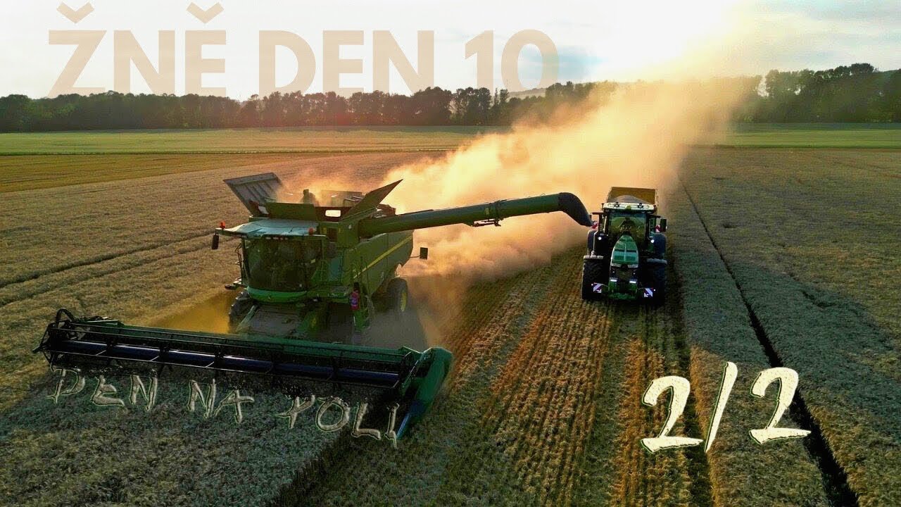 Žně Den 10: [2/2] 💥Jedeš, nebo padneš – tvrdý konec dne na poli⏱️ John Deere s770i | Harvest [4K]