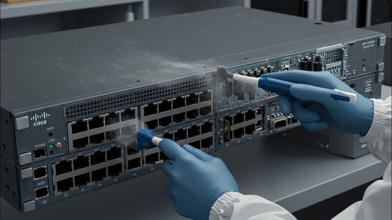Cisco переключает услугу очистки от пыли 2960x.
