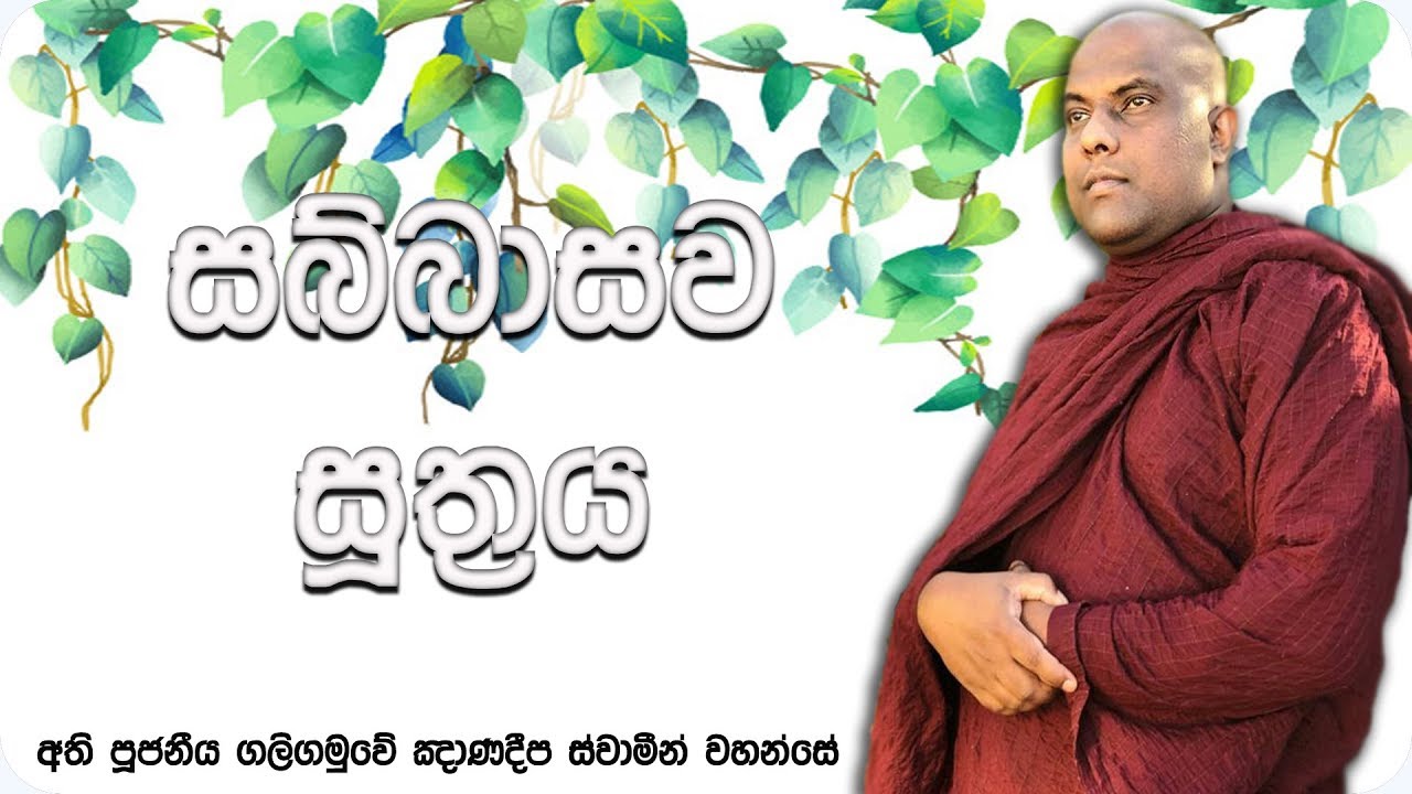 කෙලෙස් ප්‍රහාණය කරන ක්‍රම 7 | සබ්බාසව සූත්‍රය | Ven Galigamuwe Gnanadeepa Thero