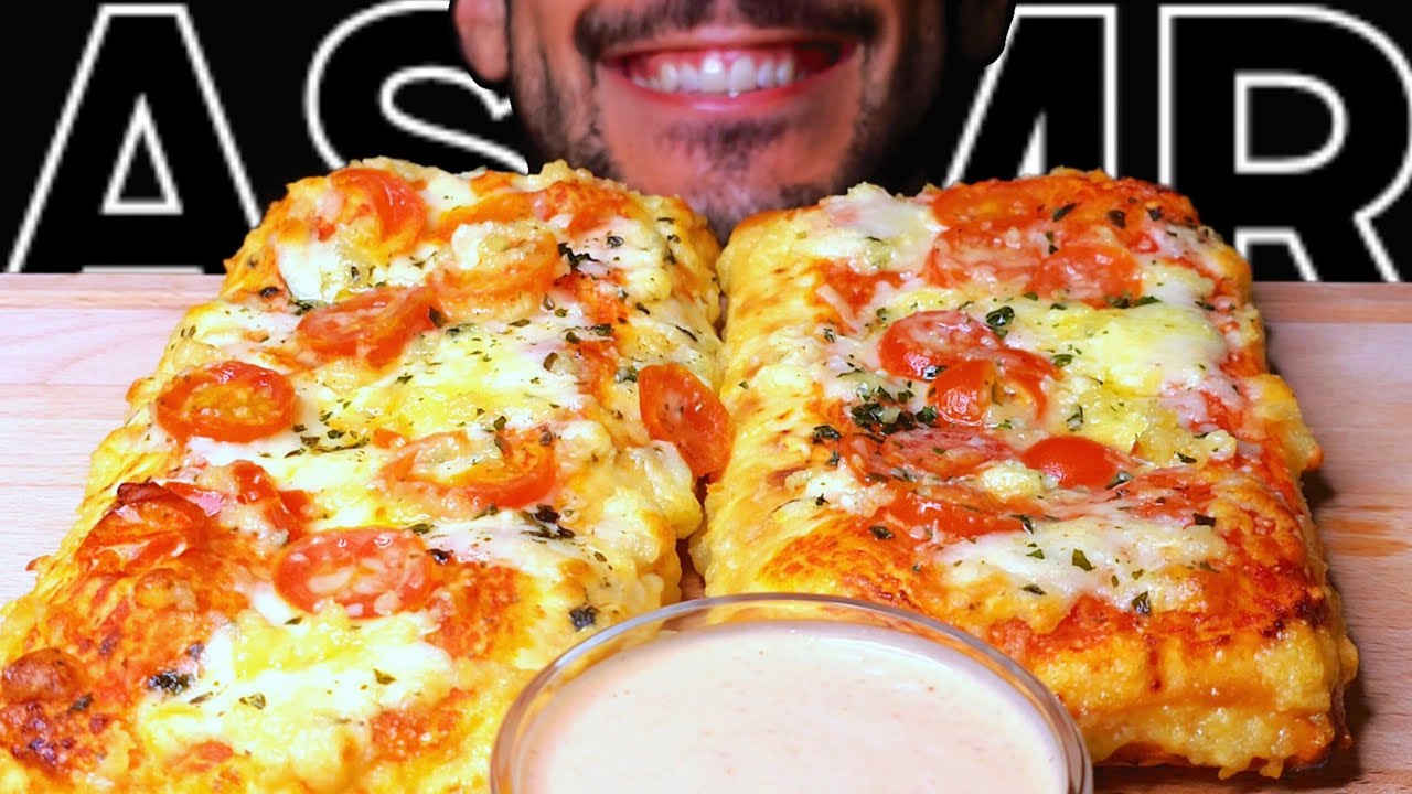 ASMR GARLIC CIABATTA (EATING SOUNDS) NO TALKING MUKBANG