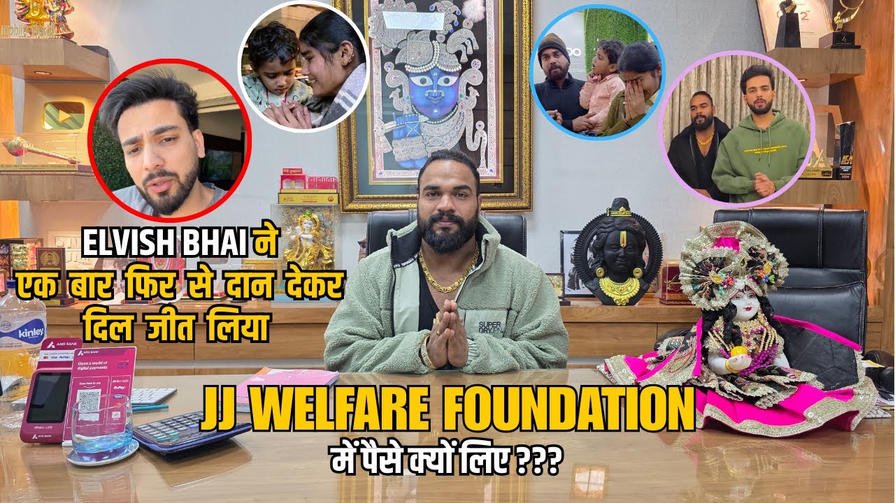 Elvish Yadav Donated again in JJ Welfare Foundation ❤️ And Why JJ Welfare Foundation ???