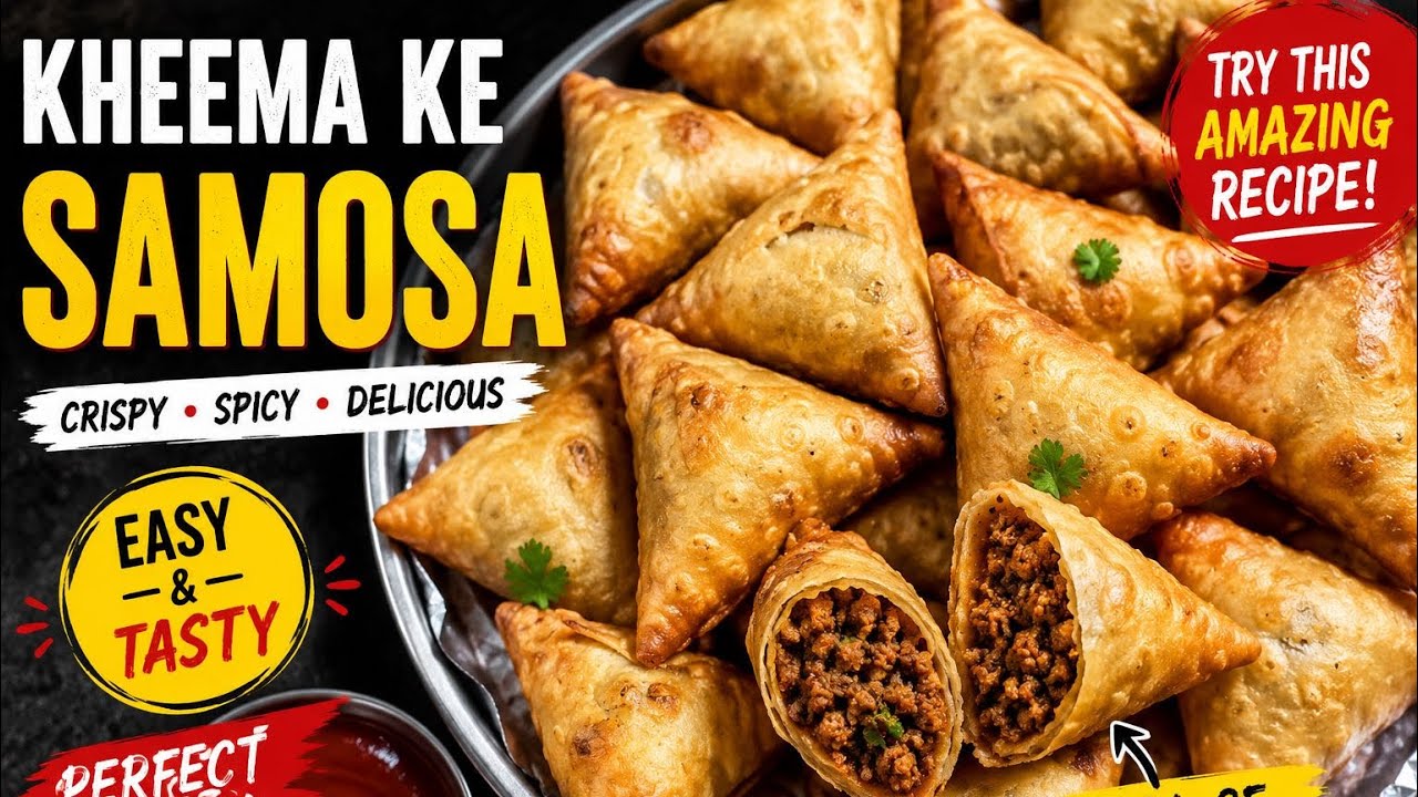 Crispy Kheema Ke Samosa Recipe | Ramadan Special Iftar Snack | Easy  Keema Samosa