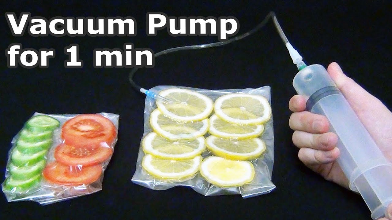 Вакуумный Насос за 1 минуту | Как сделать вакуумный насос из шприца