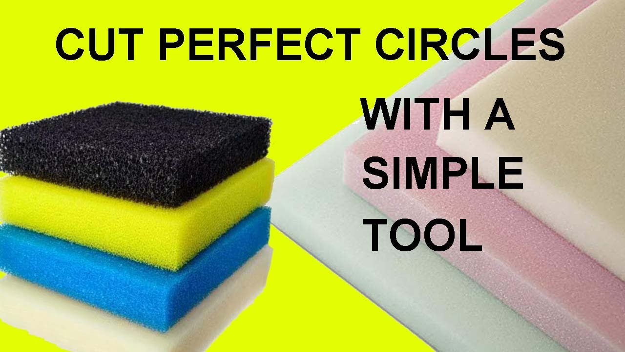 Make perfectly round cuts in polyurethane foam and polystyrene #polyurethanefoam #diy #cuttingtool