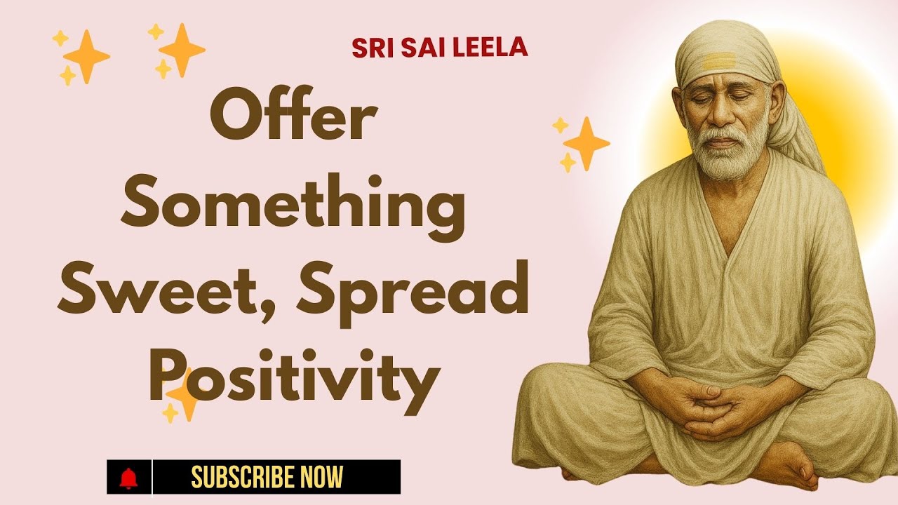 Sai Baba English | Offer Something Sweet, Spread Positivity 