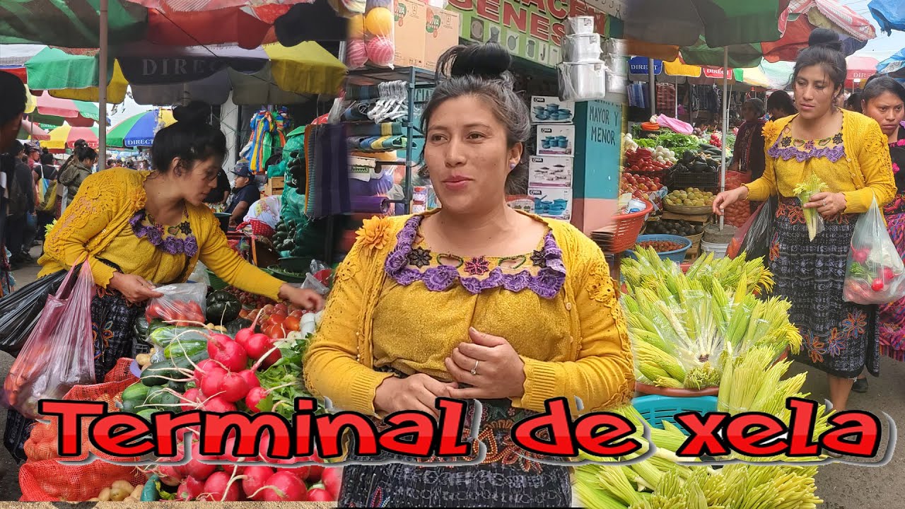 Comprando en la Terminal Minerva Quetzaltenango