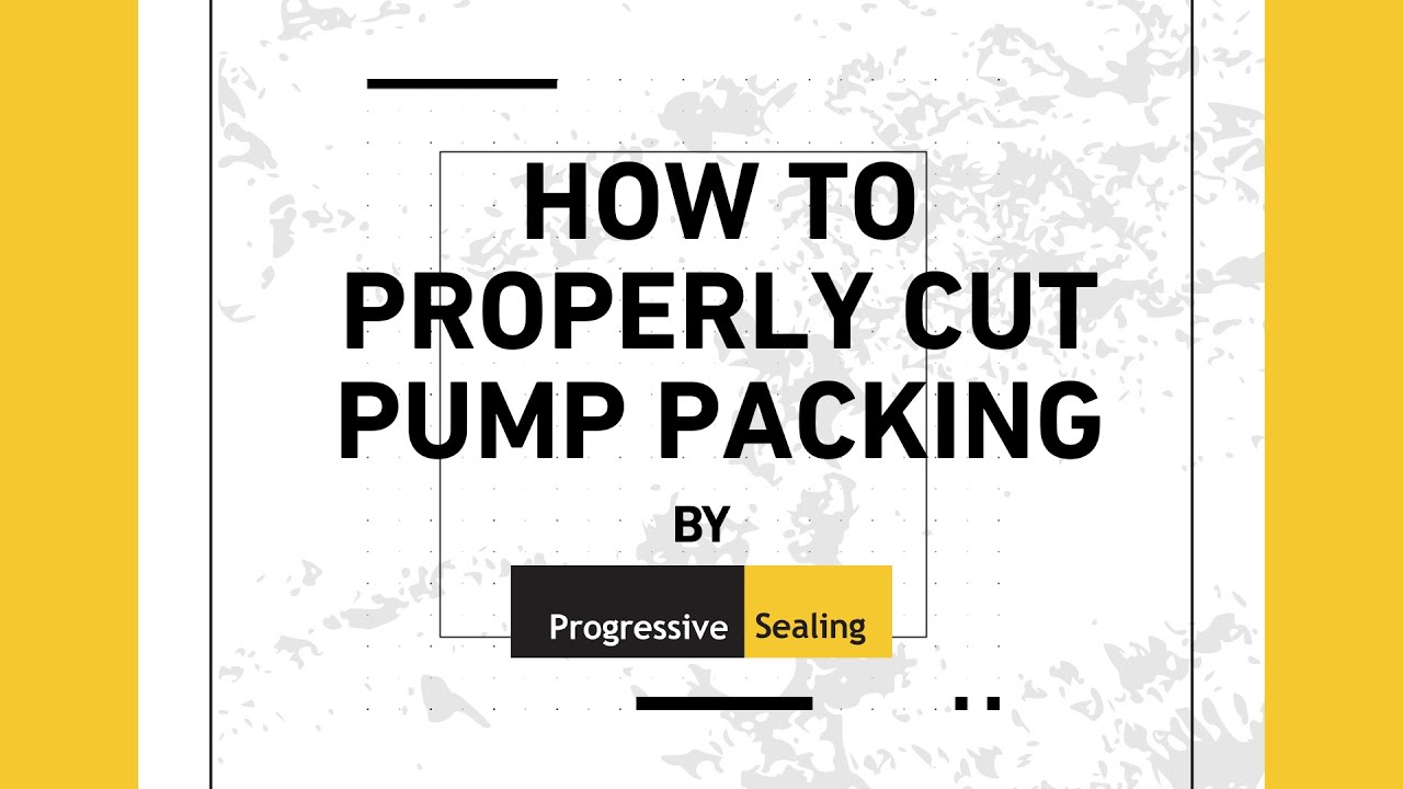 How To Properly Cut Pump Packing