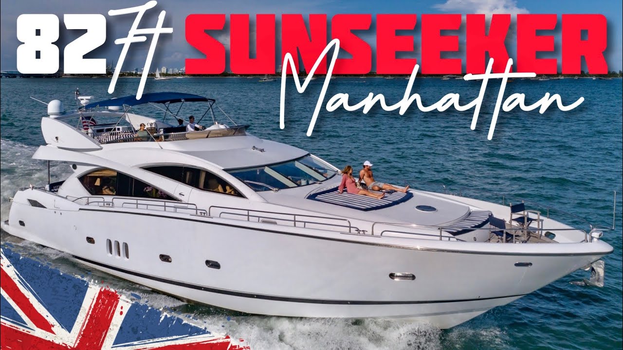 Яхтенный тур по Майами 2007 SUNSEEKER MANHATTAN 82