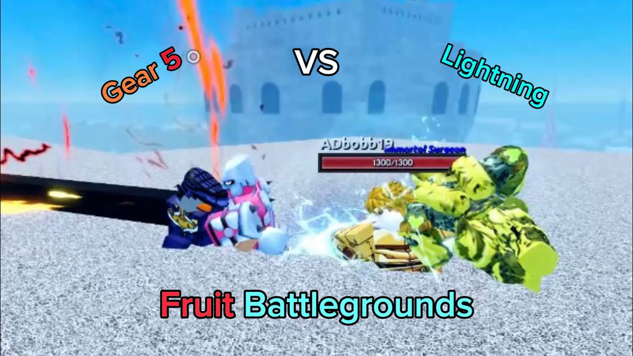 Gear 5 VS Lightning (Fruit Battlegrounds)