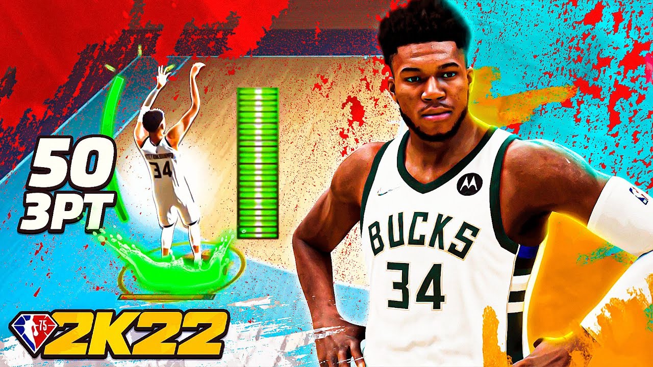 My GIANNIS ANTETOKOUNMPO BUILD GREENS w/ a 50 3-POINTER on NBA 2K22